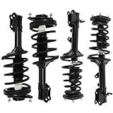 SCITOO Conjunto De Amortecedor Dianteiro E Traseiro Adequado Para 2003 2008 Para Hyundai Tiburon Kit Completo De Montagem De Amortecedor E Suporte Adequado Para 172191 172192 172193 172194 4 Peças