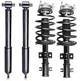 SCITOO Conjunto De Amortecedores Dianteiros Completos De Mola Amortecedores Traseiros Para 2001 2009 Para Volvo S60 1999 2006 Para Volvo S80 2001 2007 Para Volvo V70 Quick Struts 11861 11862 553385