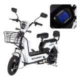 Scooter Bicicleta Eletrica 500w Mini Moto Sem Cnh Wehawk Basket Autonomia 40km