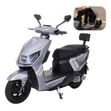 Scooter Moto Elétrica 1000w Dispensa Carteira Wehawk Super Cor Prateado