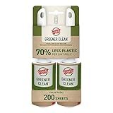 Scotch Brite Greener Clean Pacote Duplo De Rolo De Fiapos 841RS 100TP 4 Pol X 45 5 Pés 10 1 X 13 8 M 4 2