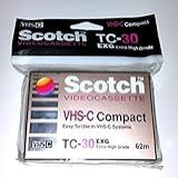 Scotch TC 30 EXG Vídeocassete Compacto VHS C De Alta Qualidade