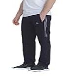 SCR SPORTSWEAR Calça De Moletom Masculina 30 33 34 36 38 Longa Com Costura Interna E Bolsos Com Zíper Para Homens Curtos E Altos Preto Meia Noite Cinza Platinado 34W 30L