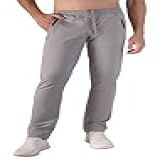 SCR SPORTSWEAR Calça De Moletom Masculina Atlética Joggers Com Bolsos Com Zíper E Zíper Na Perna 30 33 36 Comprimento Entrepernas Cinza Mesclado Large X 36L