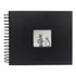 Scrapbook Preto Liso 20 X 22 Cm Capa Dura Assinaturas fotos