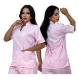 Scrubs Blusa Bata Enfermagem Medicina Cuidadora Uniforme Pro