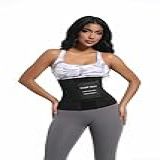 SCULPT TOUCH Espartilho Modelador De Cintura Feminino- Cinto Modelador De Barriga Para Treino- Preto- Preto- G