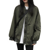 Sd Jaqueta Bomber Verde Militar Feminina Casacos