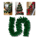 Sd Kit 3 Festão Aramado Verde 200 Galhos 2 70m Enfeite Natal