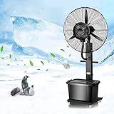 SDLION Ventilador De Pedestal SDLION Com Tanque De Grande Capacidade De 42 L Ventilador De Névoa Oscilante De Pé Com 3 Velocidades Roda Universal De 360 Kit De Pulverização De Névoa Ventilador