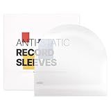SdroceRyaM Mangas Internas De Vinil De 30 5 Cm De Espessura De 4 Mils De Disco LP Mangas Protetoras De Plástico Antiestático Com Fundo Redondo Para Registro De 33 RPM Translúcido 50 Peças