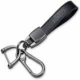 SDSHSM Chaveiro De Carro De Couro Genuíno Adequado Para Jeep Wrangler Compass Cherokee Renegade Patriot Grand Commander Chaveiros Masculinos E Femininos Chaveiros Acessórios De Cordão Presente De