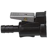 Seachoice Conector De Combustível Deluxe 20521 Para Mangueira Evinrude Johnson Fêmea 5 16 Polegadas Barb