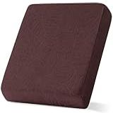 SearchI Capas De Almofada De Sofá De Jacquard Elásticas De Substituição Reversível Capa De Assento De Sofá Protetor De Móveis Capa Macia Com Fundo Elástico Pequeno Café 