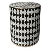 SEAT GARDEN DE CERAMICA GEOMETRICO PEB DOURADO 33CM X 33CM X