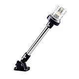 Sebnux Luz De LED Branca Dobrável Para Barco De Popa Para Pontão E Barco De Pesca 23 Cm 