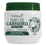 Sebo De Carneiro 240g Com Uréia Manteiga Cacau Multinature