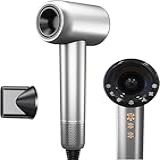 Secador De Cabelo Profissional 1500W- Baixo Ruído- Íons Negativos- Controle De Temperatura- Secador De Cabelo Com Difusor- Motor Brushless De Alta Velocidade -120000 RPM- - Secagem Rápida- Portátil- 127v-20A