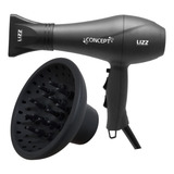 Secador Profissional Lizz Concept 2300w Com Difusor Cachos Cor Cinza 127v