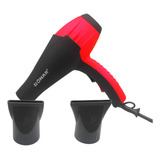 Secador Profissional Super Turbo 6000 Watts Super Potente Cor Vermelho Com Preto Voltagem 110v