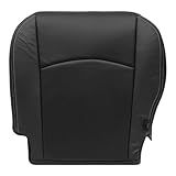 SecosAutoparts Capa De Assento De Couro Perfurado Inferior Preta Para Motorista Compatível Com Dodge Ram 2500 3500 4500 5500 Laramie 2009 2010 2011 2012