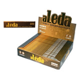 Seda Aleda Ouro Brown King Size Slim Caixa Com 20 Un