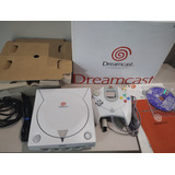 Sega Dreamcast Completo Serial Batendo Jogo Brinde Completo Para Colecioador