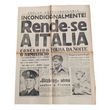 Segunda Guerra Mundial Jornal Ano 1943 Rende se A Italia