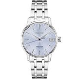 Seiko Relógio Automático Feminino - Coleção Presage - Mostrador Estampado, Calendário De Data - Pulseira De Aço Inoxidável, Resistente à água Até 50 M, Azul - Srp841, Japonês