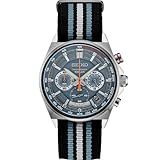 Seiko Ssb347 Relógio Masculino – Essenciais – Cronógrafo De Quartzo, Taquímetro, Azul - Ssb409, Essenciais