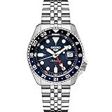 Seiko SSK003 5 Relógio Esportivo Masculino Prateado 42 5 Mm Aço Inoxidável Azul Esportivo
