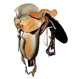 Sela Australiana Mangalarga Entalhada Natural Luxo