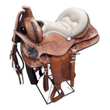 Sela Cela De Cavalo Americana Passeio Luxo Couro Oferta
