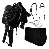 Sela De Cavalo Australiana Infantil Completa Com Abas Kit