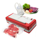 Seladora A Vácuo Automática Portátil Com Filtro Para Líquido Cor Vermelho 110v
