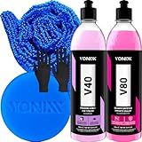 Selante Revitalizador De Pintura Protetor E Polidor Tirar Riscos 4 Em 1 V40 Vonixx Pano Aplicador Luva