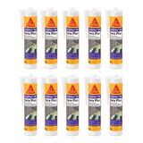 Selante Sikaflex 101 Selaplus Cartucho Cinza kit Com 10 