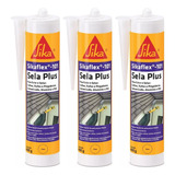 Selante Sikaflex Universal Cinza cartucho 400g Sika 3 Unid