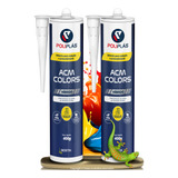 Selante Silicone Pu Colorido Premium Acm Colors Kit 2 Un