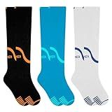 Selene Kit 03 Pares De Meia Compressão 3 4 Esportiva Academia Crossfit Masculina Adulto 1 Azul Escuro 1 Cinza 1 Preto 39 43