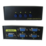 Seletor Chaveador Switch Vga 1x4 Ou 4x1 4 Cabos Vga 1 5 Mt