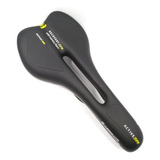 Selim Absolute Atletic Foam 2354h Vazado Cavidade Bike Preto