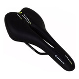 Selim Absolute Atletic Foam 2354h Vazado Cavidade Bike Preto