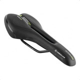 Selim Absolute Atletic Foam 2354h Vazado Cavidade Bike Preto