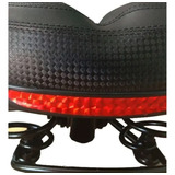 Selim Banco Bicicleta Led Vazado Gel 2 Molas Refletivo Rad7