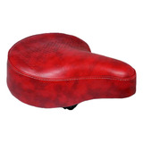 Selim Beach Elleven 2 Molas Retrô Vermelho Mtb Linha Confort