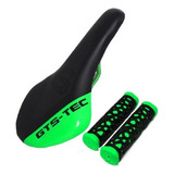 Selim Bicicleta Mtb Side Color Gts Bike Manopla Cor Verde Fluor
