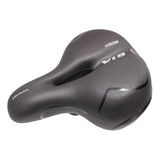 Selim Bike Gel Grande Plus Size Tech Refletor Mtb Carrinho Comprimento 250 Mm Cor Preto Largura 220 Mm