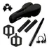 Selim Bike Mtb Vazado + Pedal + Manopla +canote +abraçadeira