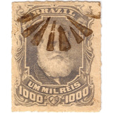 Selo 46 Império Dom Pedro Barba Branca 1000 Réis Cbc Mudo